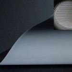 black grid ambient light rejecting projector screen fabric