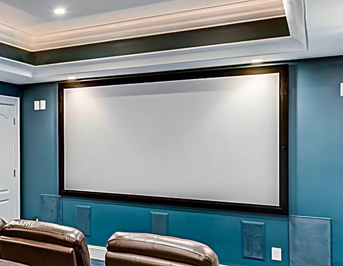fixed frame screen projector