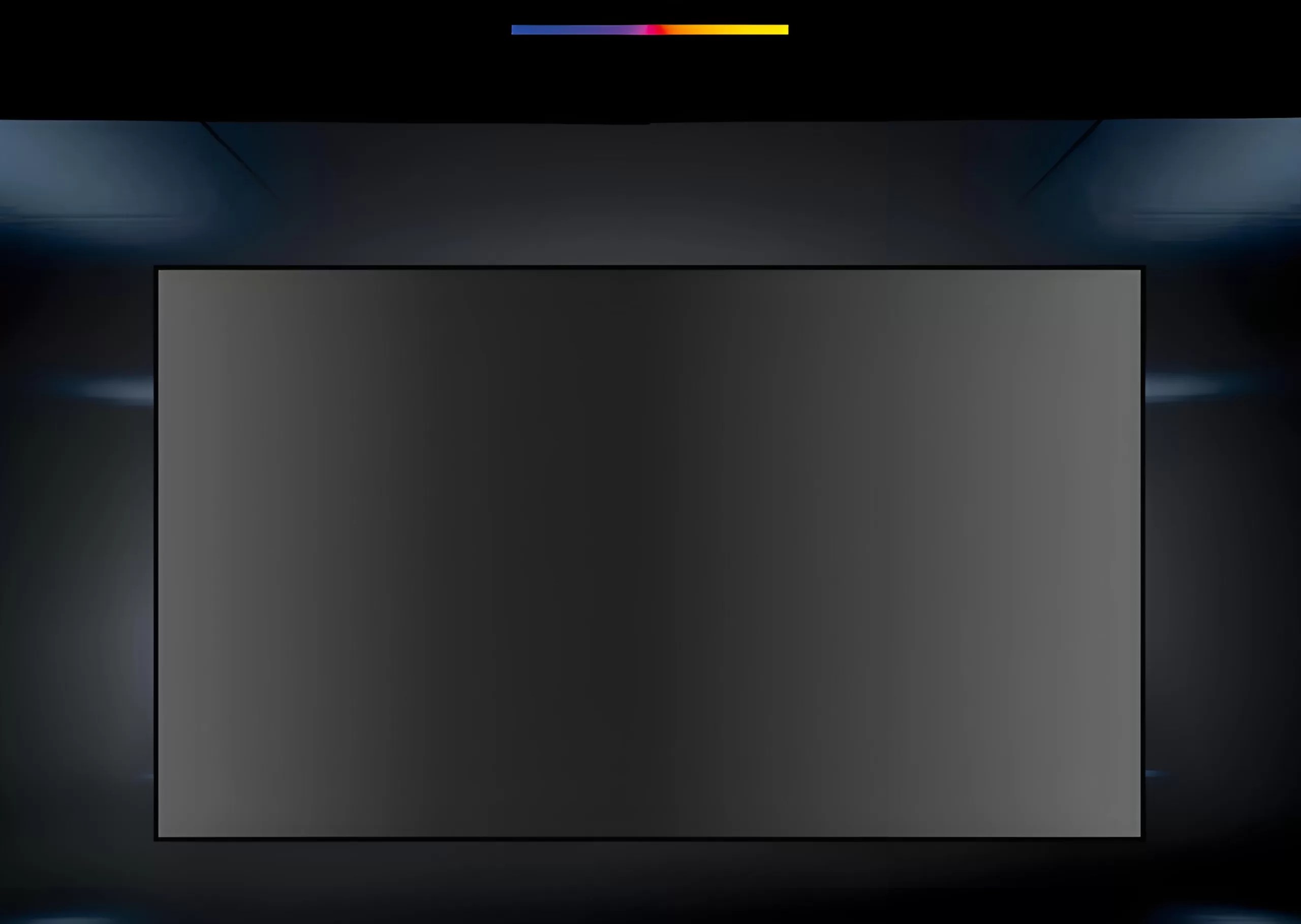 narrow frame screen projector