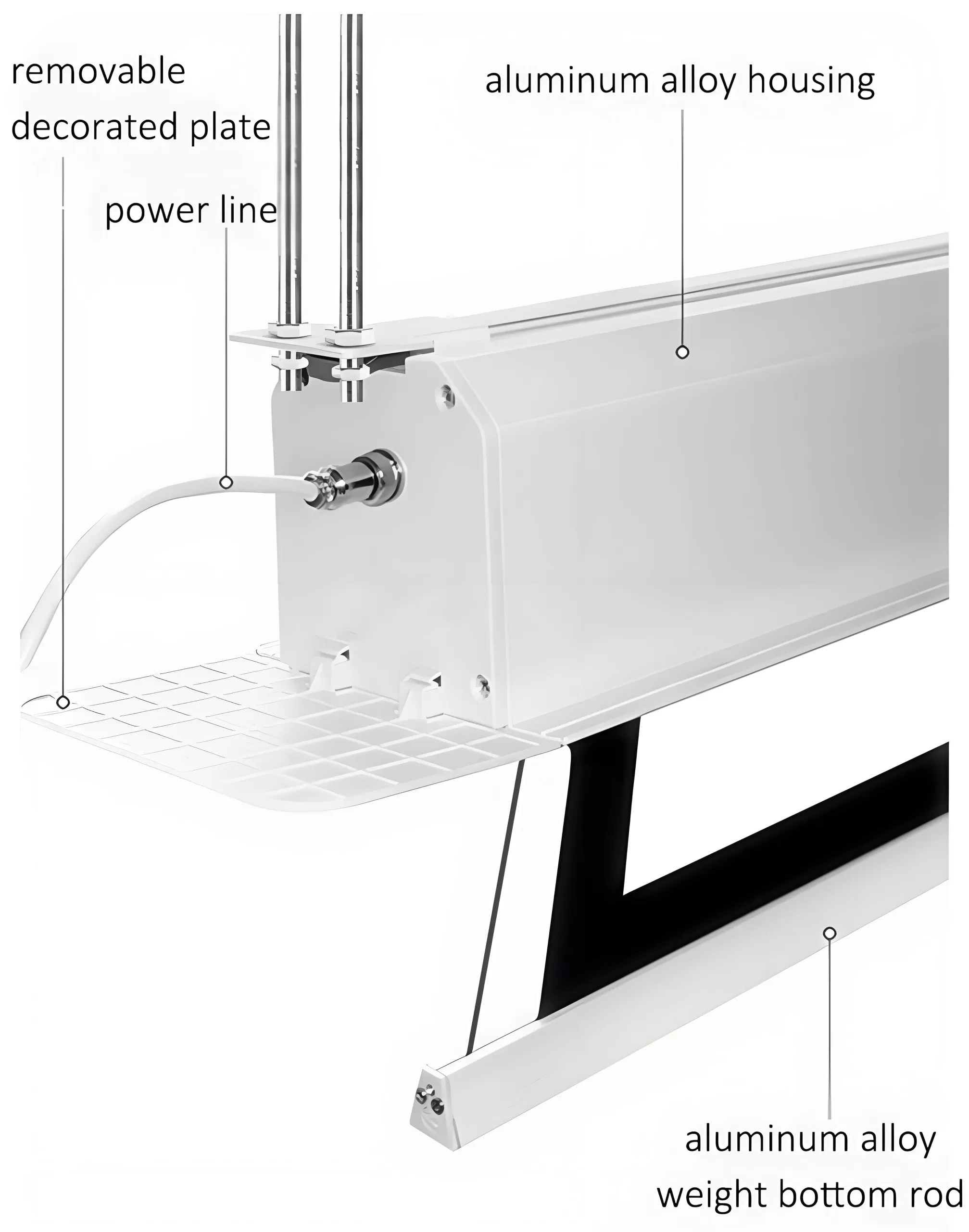 ceiling recessed screens