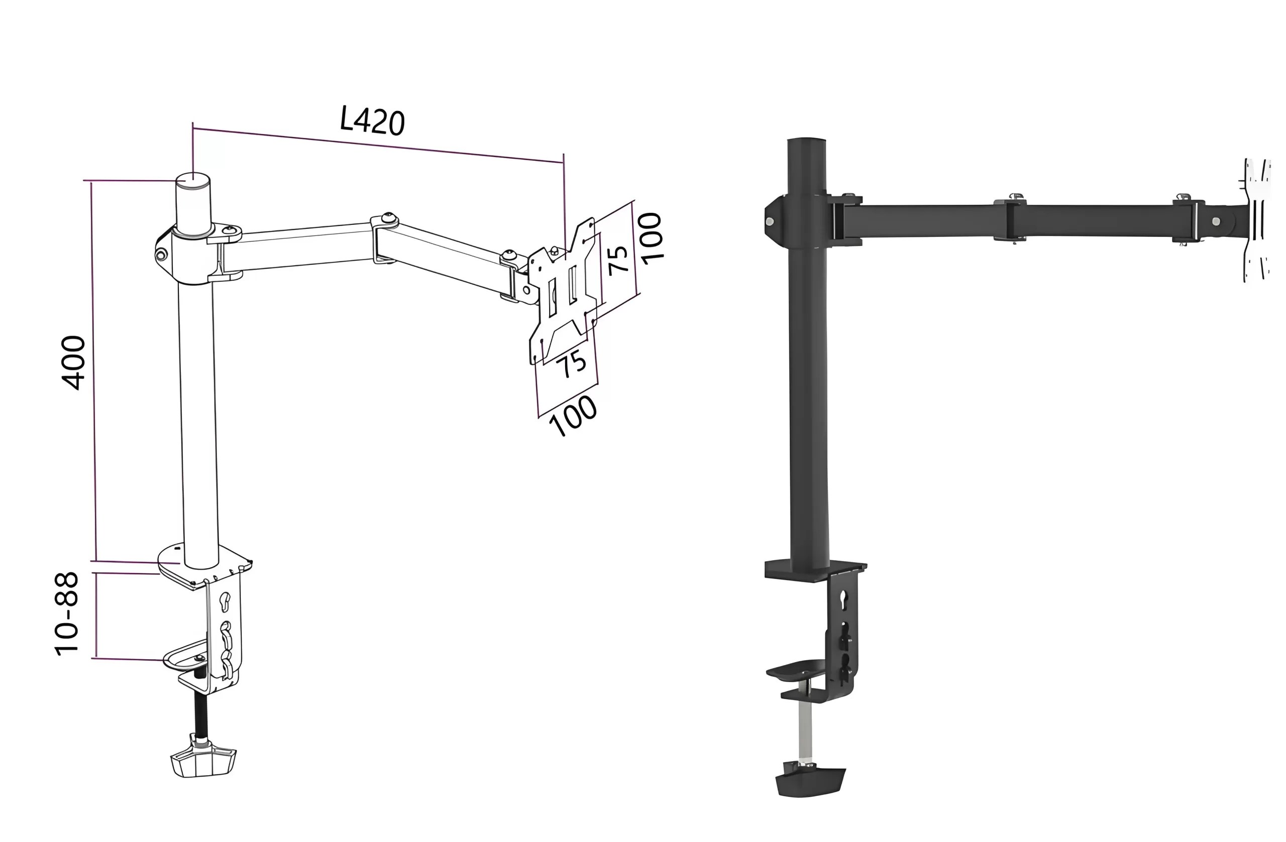 monitor desk mount