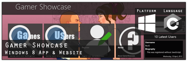 GamerShowcasePortfolio