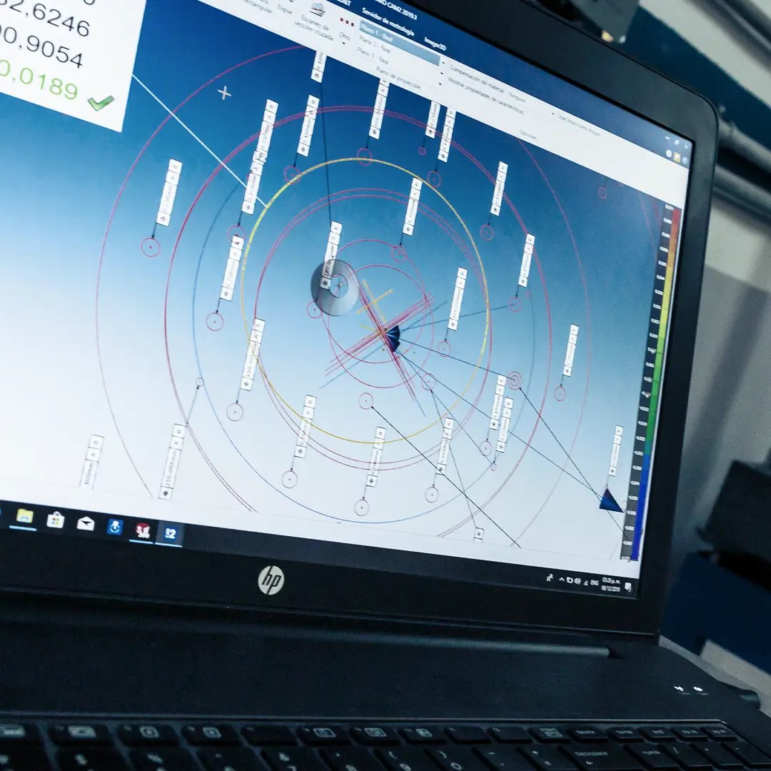 Foto de reporte dimensional