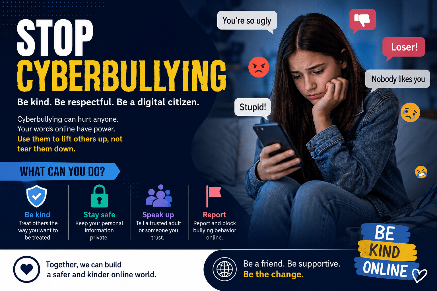 Understanding Cyberbullying: How to Stay Safe, Support Others, and Build a Positive Digital World