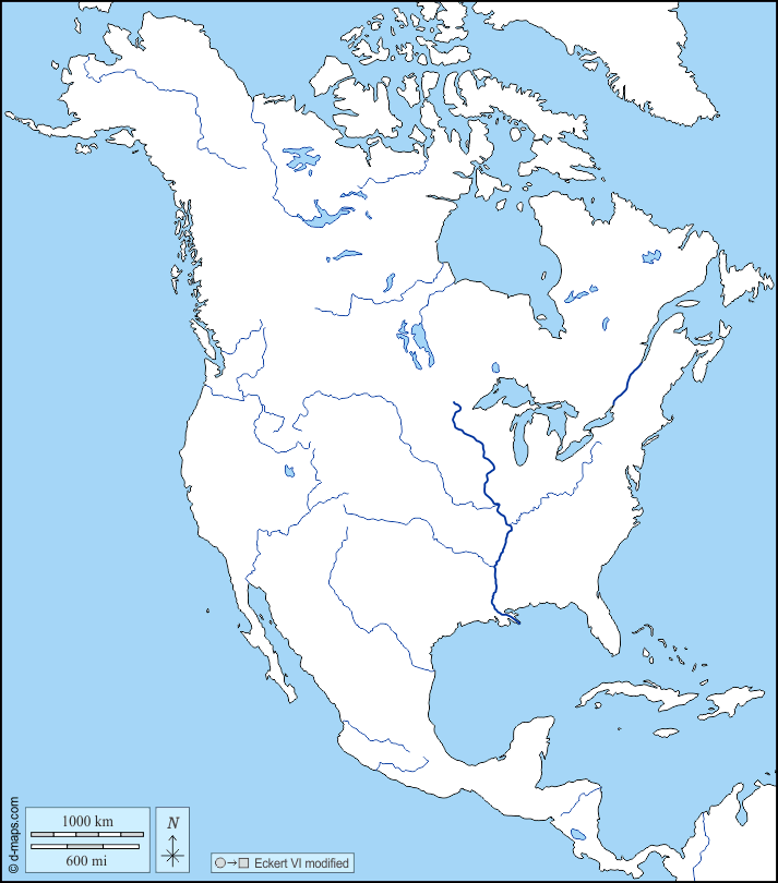 North America D Maps Com Free Map Free Blank Map Free Outline Map Amnord05 