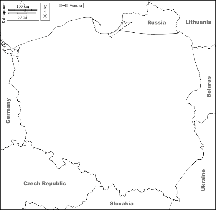 Poland D Maps Com Free Map Free Blank Map Free Outline Map Free Pologne12 