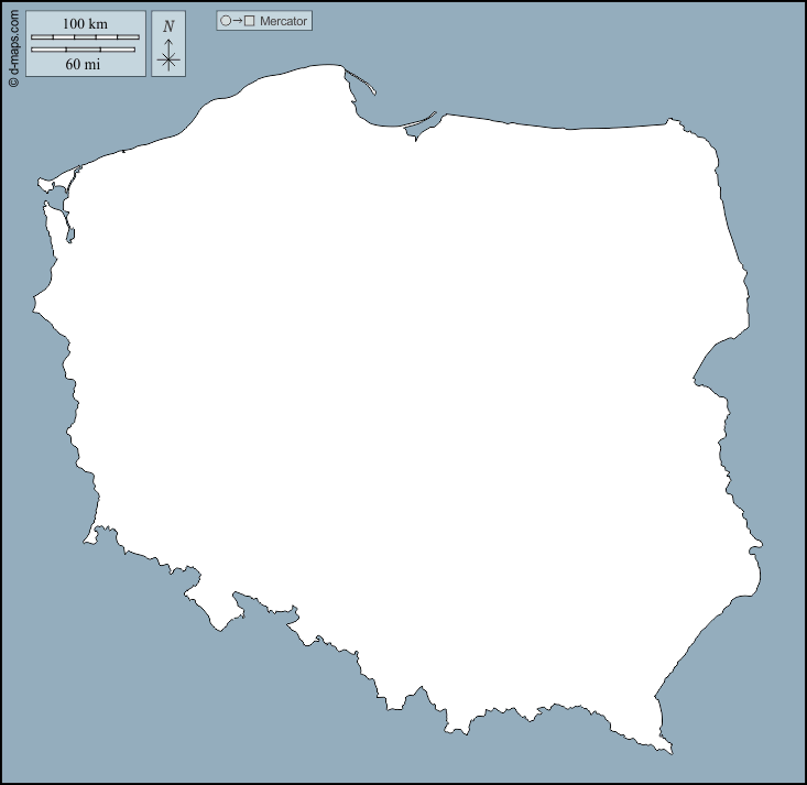 Polen D Maps Com Kostenlose Karten Kostenlose Stumme Karte Pologne41 