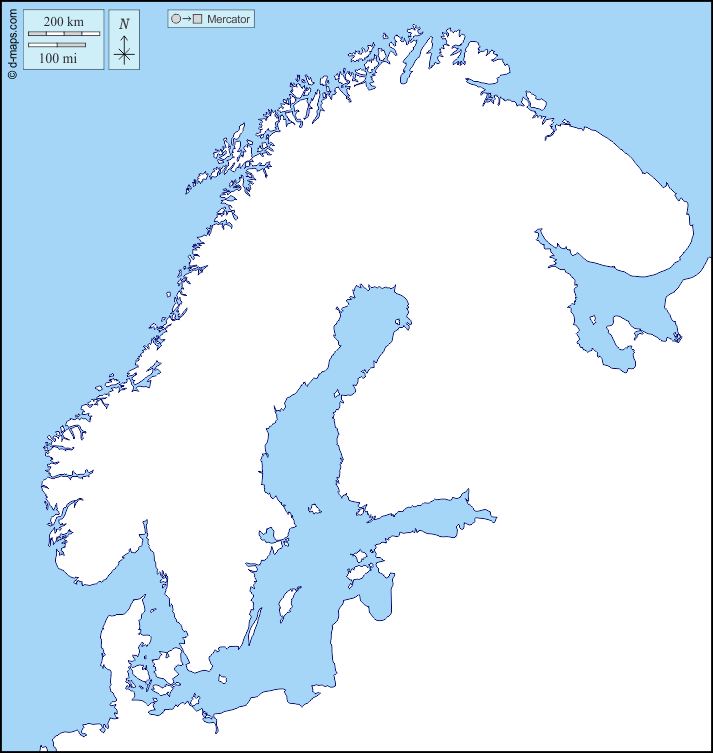 Scandinavie D Maps Com Carte G Ographique Gratuite Carte 