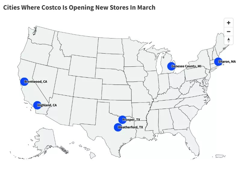 Costco Locations In United States MSN Map.webp