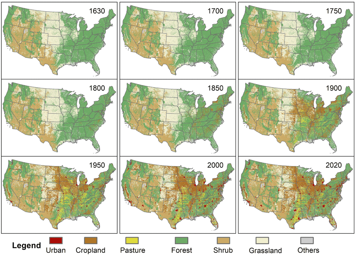Map Reveals How America S Forests Have Changed Over Time Beauty Of Map 