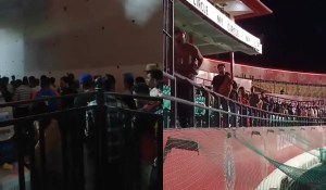 WATCH Fans evacuate Dharamsala stadium on BCCI advisory as PBKS vs DC called off