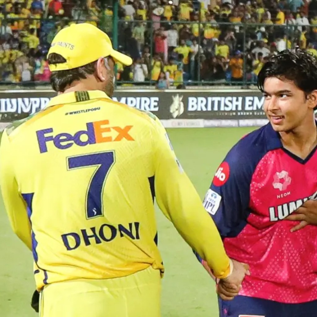Vaibhav Suryavanshi touches MS Dhoni’s feet, the IPL 2025 ends as Rajasthan Royals only as positive