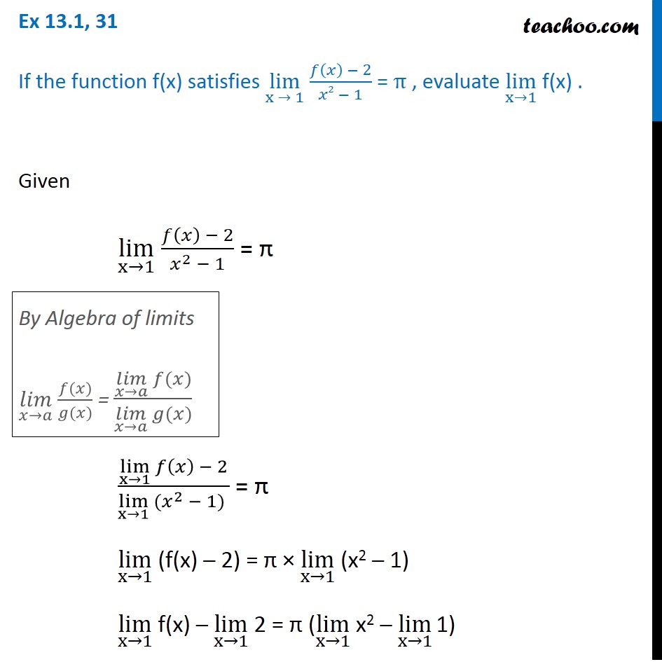 Lim As H Approaches 0 X H 2 X 2 H         .