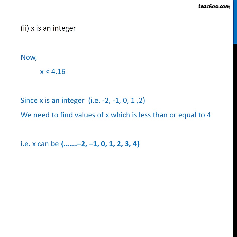 Solve 24 X 100 When I X Is A Natural Number Ii X Is An Integer Now when x is a natural integer then.