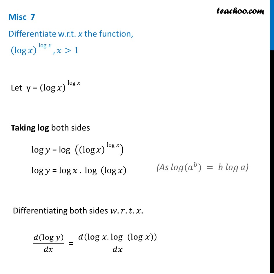 Which Of The Following Is Equivalent To Y Log X Chegg Log 6 36 2.