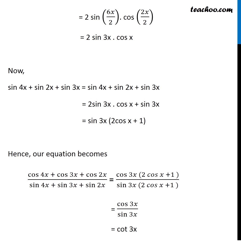 Pythagorean Trig Identity Sin 4x Cos 4x 1 2 Cos 2x 10So I have a small problem here where I have to prove the following.