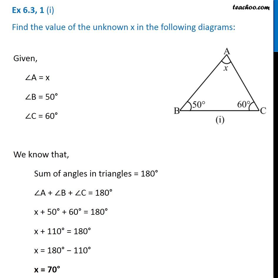 How To Find The Perimeter Of A Right Triangle Basic Geometry Find the value of x in the isosceles triangle shown below.