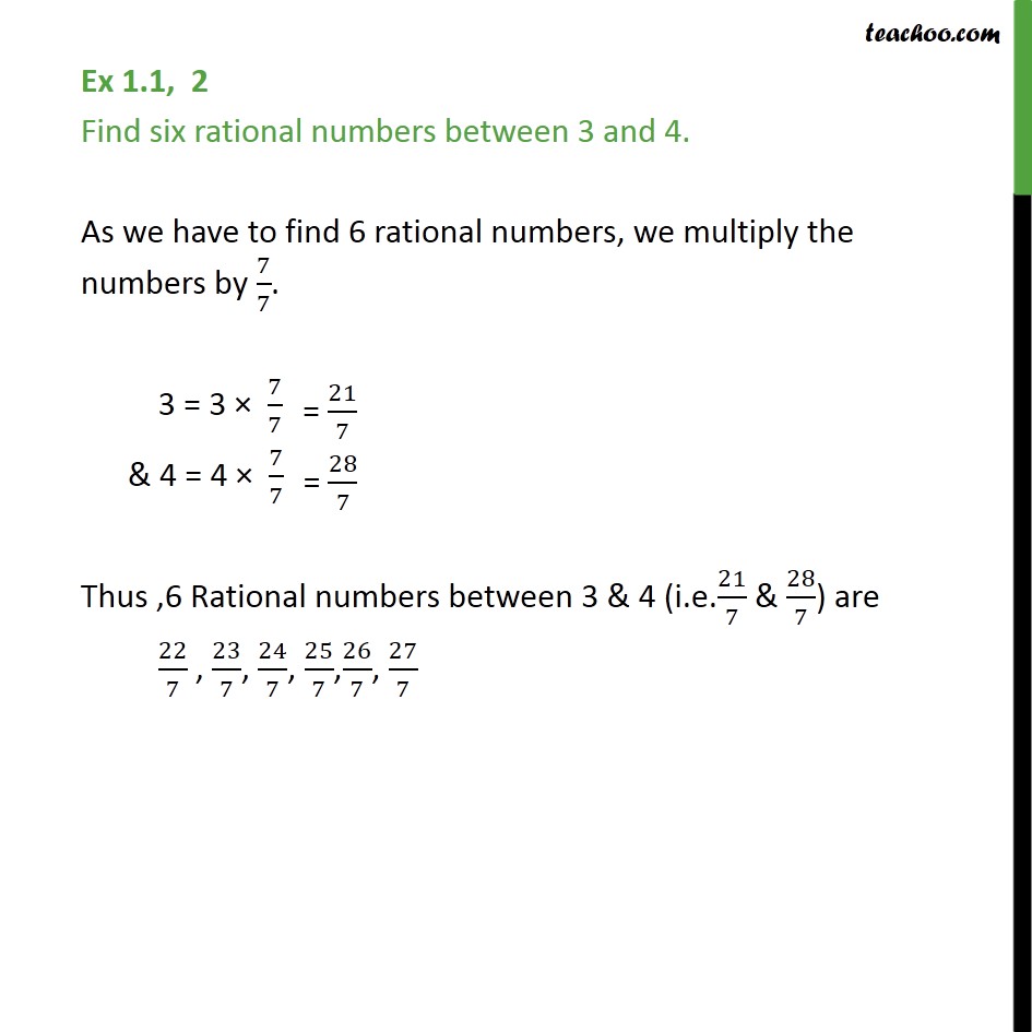 Find 5 Rational Numbers Between 3 4 And 5 7 Brainly In 