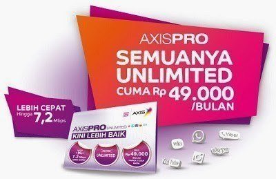 Paket internet unlimited murah adalah solusi bagi anda yang ingin berinternet ria tanpa anda pusing memikirkan jumlah kuota. 2 Paket Internet Axis Unlimited Axis Pro Dan Internet Gaul Sepulsa