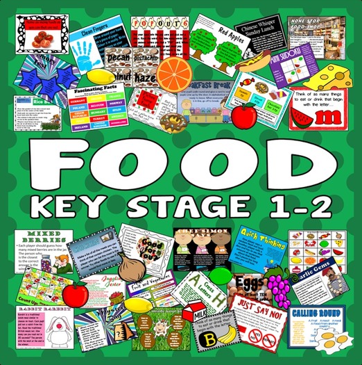 100 Food Activities Tasks Games Starters Key Stage 1 2 Resources Healthy Eating Technology