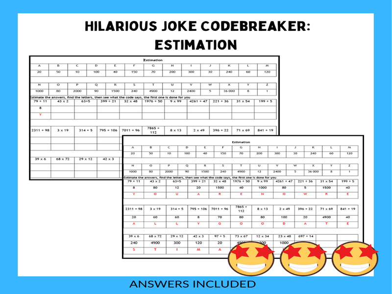 Estimation Codebreaker Teaching Resources - Retina Gradient Textures for Desktop