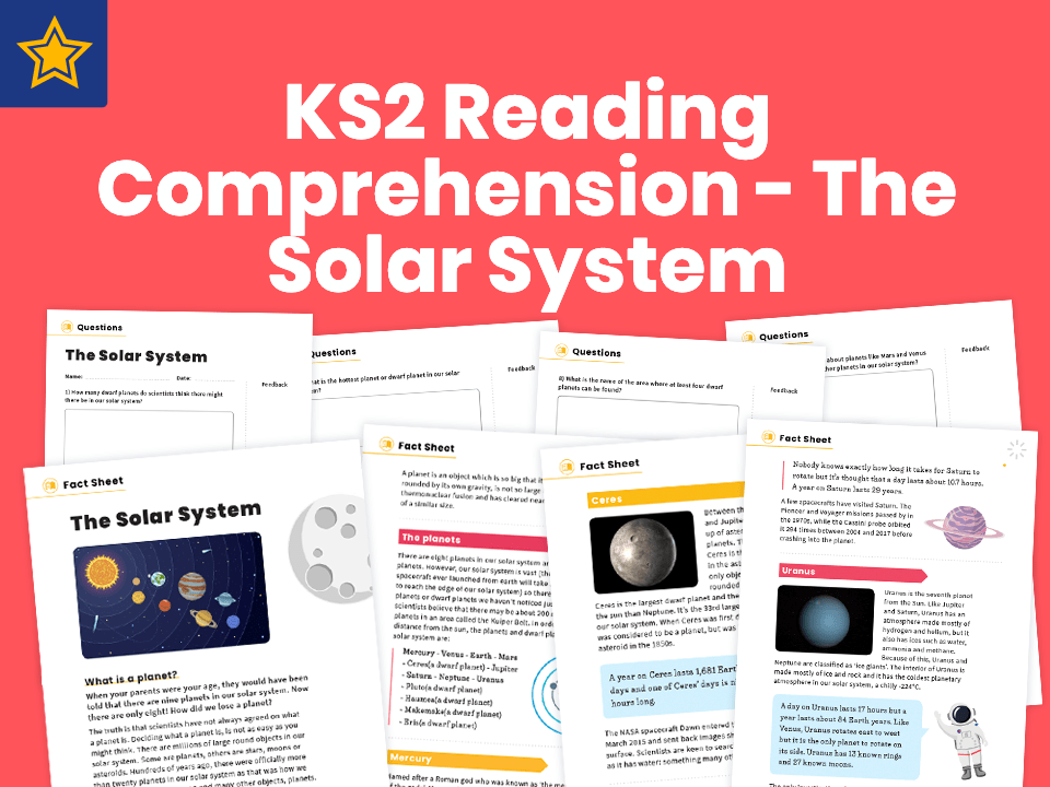 In the video above\, the sun body is represented by the wire mesh sphere, and the planets ar. Ks2 Reading Comprehension Worksheets The Solar System Teaching Resources