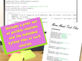 Python Challenges More About Text Files Teaching Resources