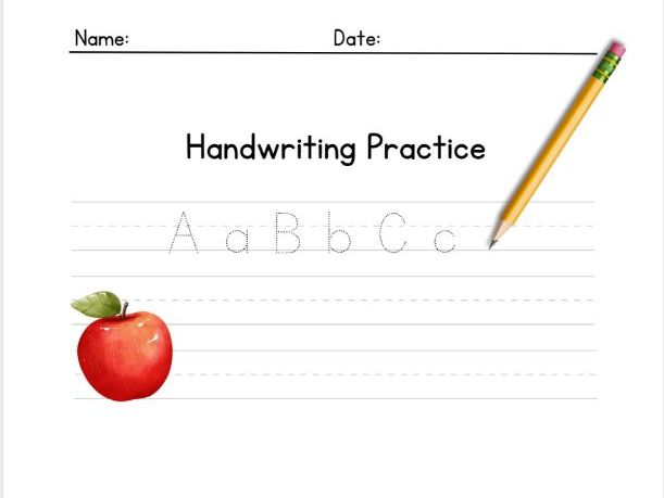 Ks1 handwriting booklet practice