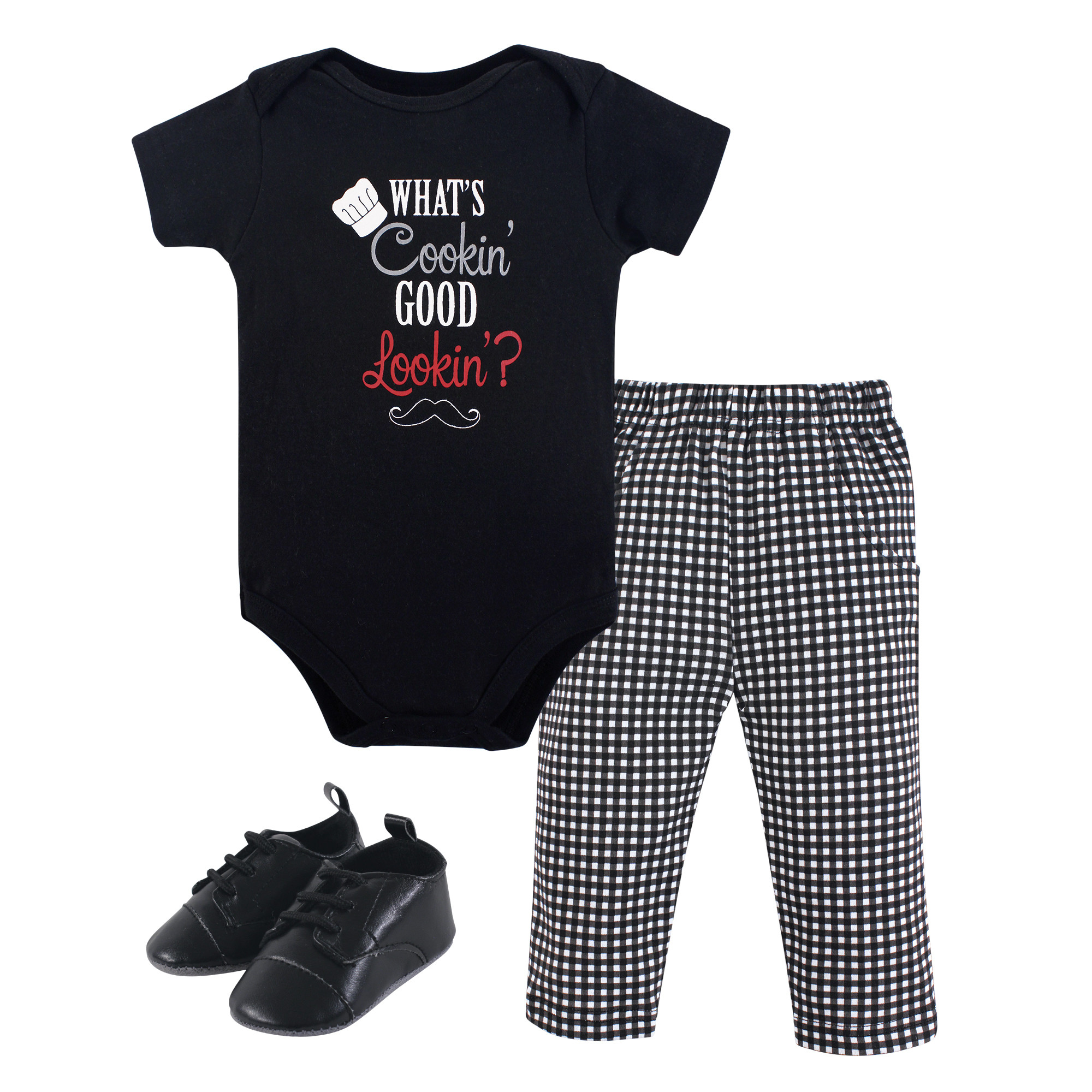 Little Treasure Bodysuit Pant And Shoes 3 Piece Set What S Cooking Affordable Infant Clothing