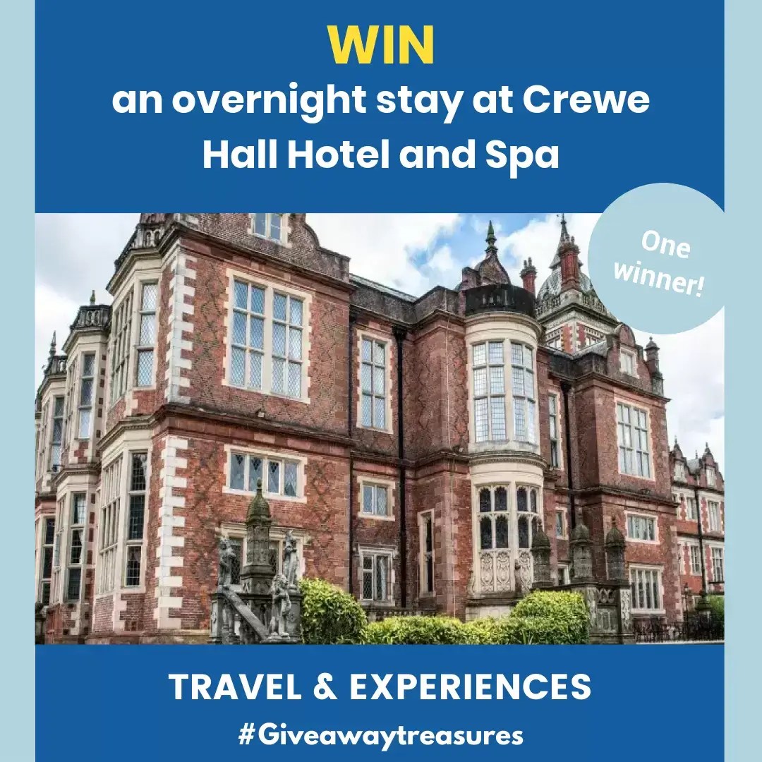 Win an overnight stay at Crewe Hall Hotel and Spa