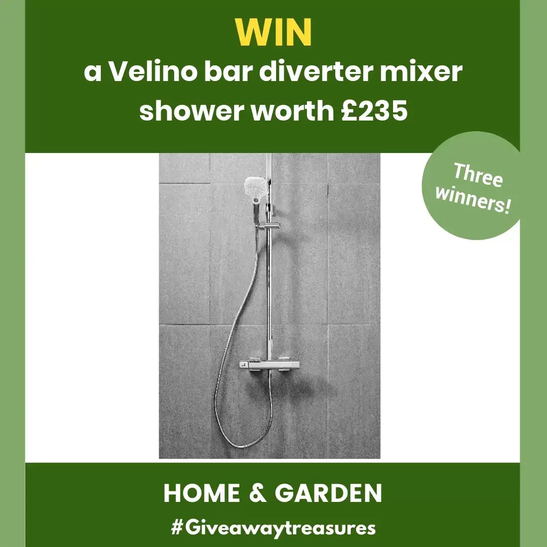 Win a Velino bar diverter mixer shower worth £235
