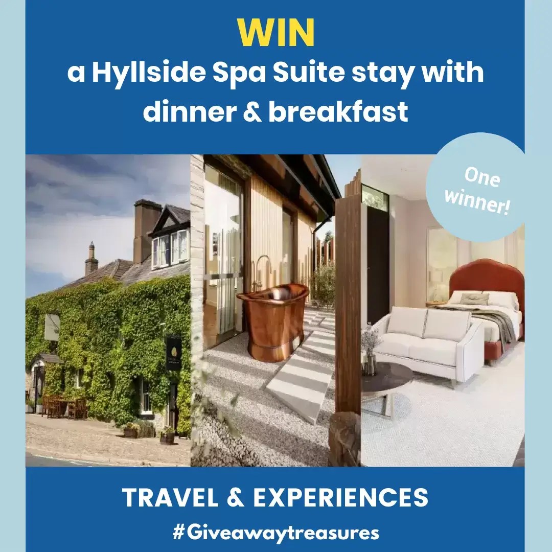 Win a Hyllside Spa Suite stay with dinner & breakfast