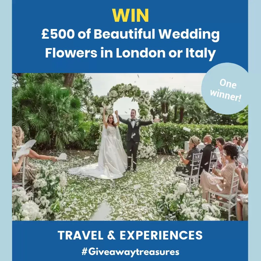 Win £500 of Beautiful Wedding Flowers in London or Italy
