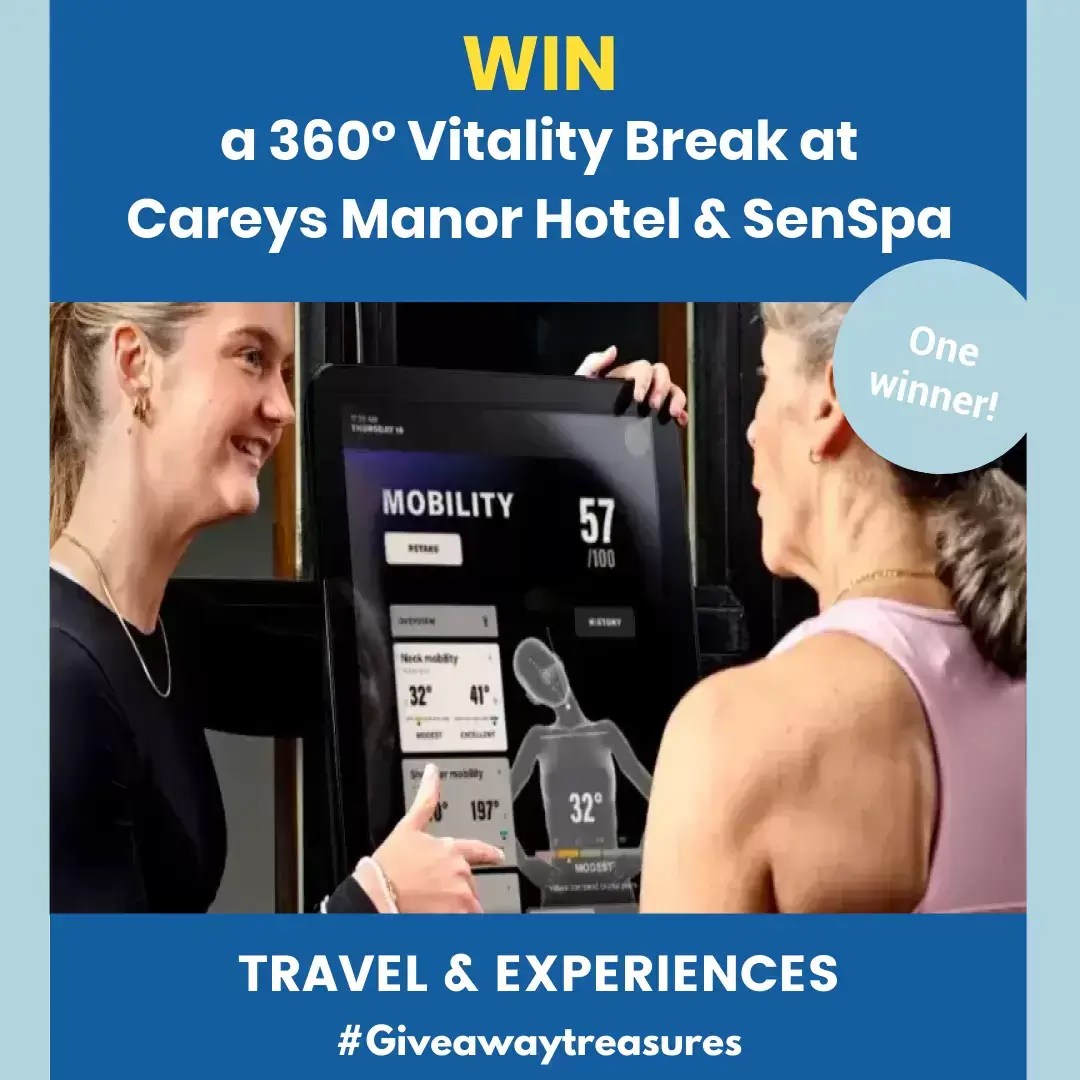 Win a 360° Vitality Break at Careys Manor Hotel & SenSpa