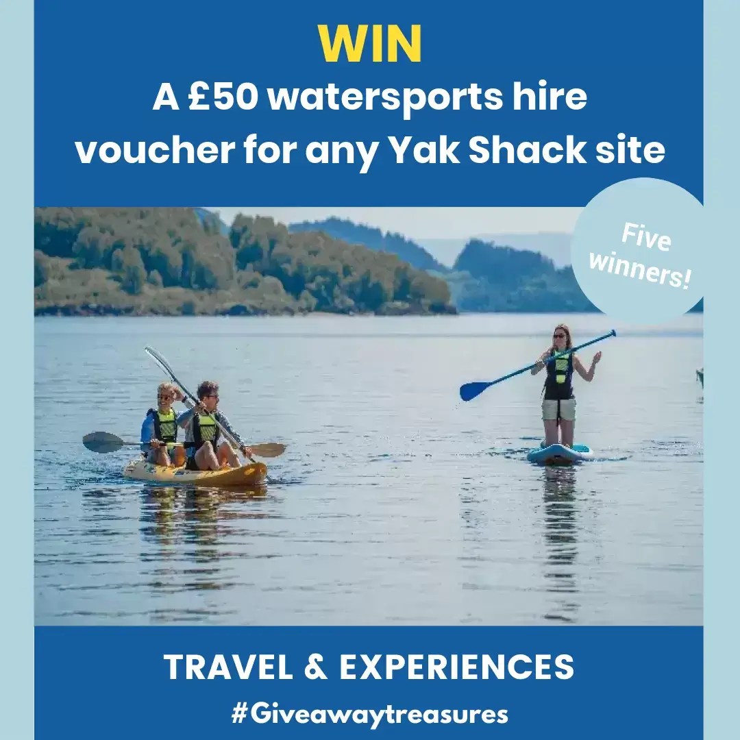 Win A £50 watersports hire voucher for any Yak Shack site