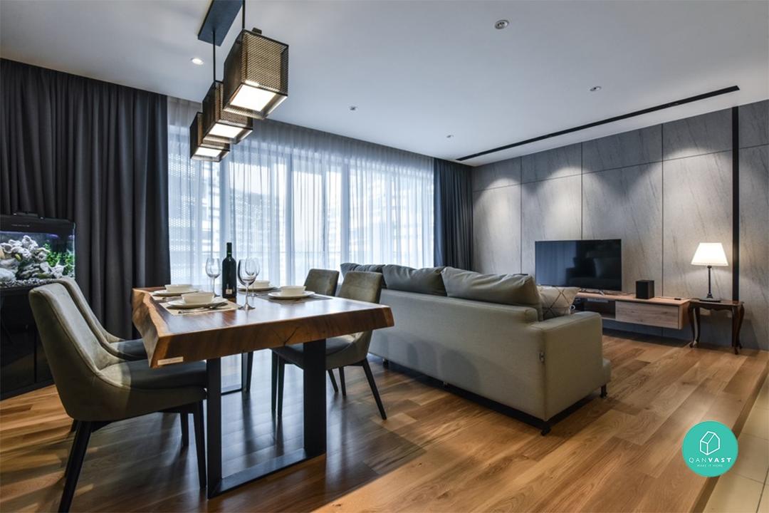 Top 30 living room interior design ideas in malaysia. How To Fit A Dining Room In A Tiny Home Qanvast
