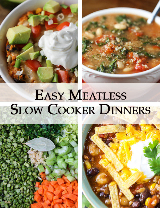 Easy meatless slow cooker dinners