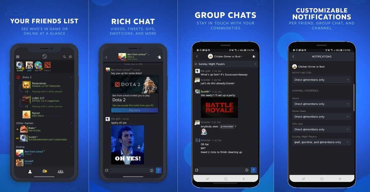New Steam Chat App Available Now For IOS And Android Shacknews Steam Chat Mobile Feature 