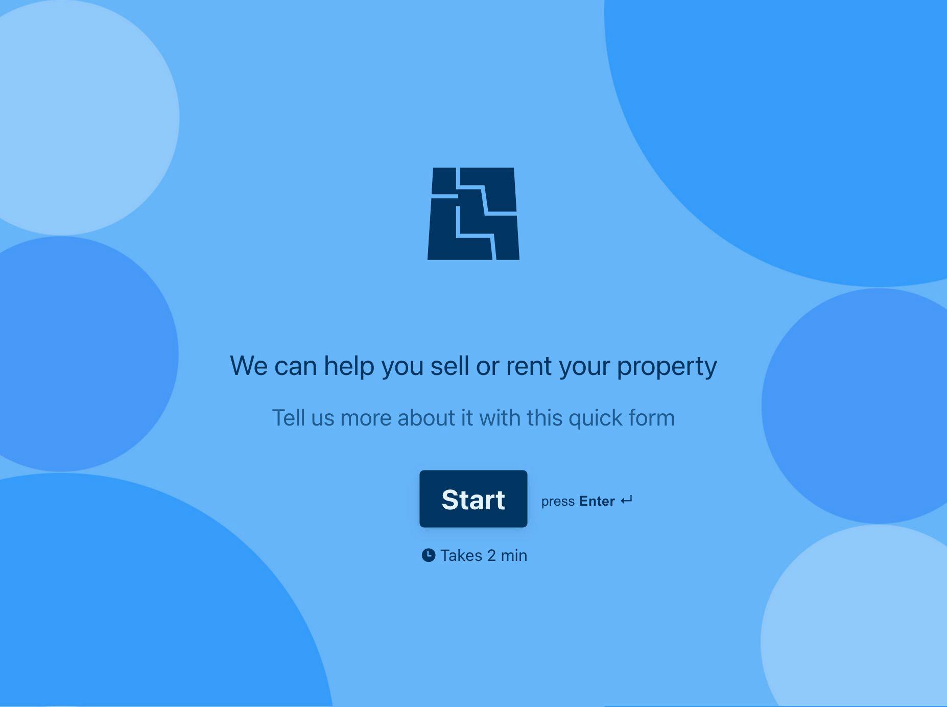 Customer Lead Form Typeform Template - Stunning Mobile Space Designs | Free Download