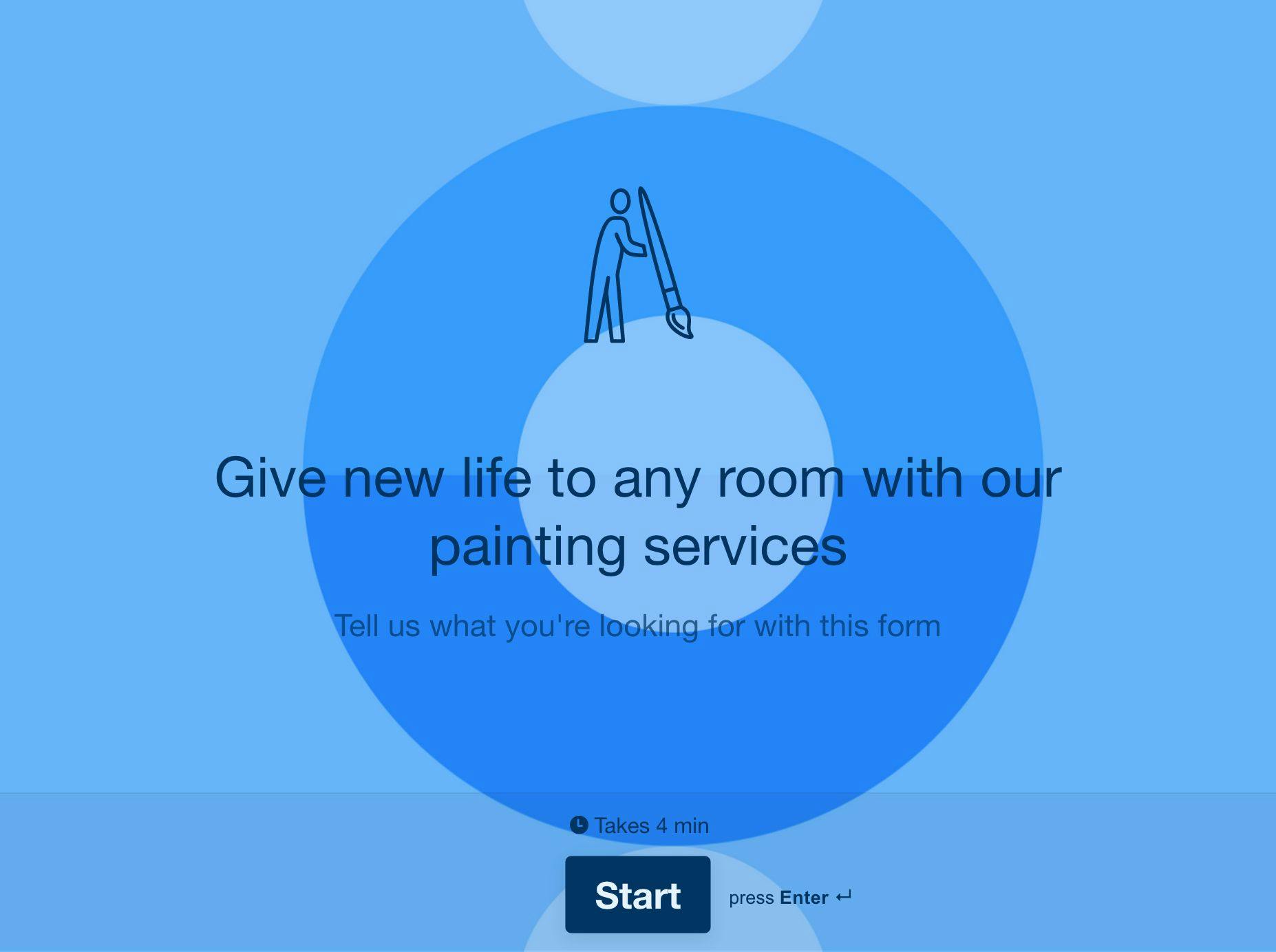 App Quote Form Typeform Template - Premium Dark Wallpaper - Desktop