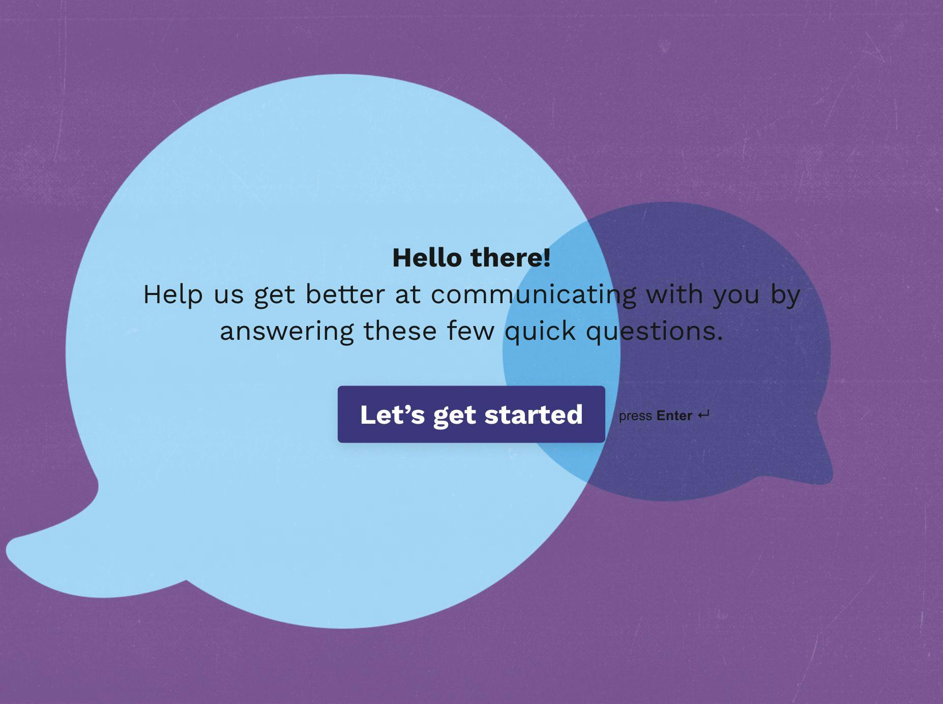Commuting Survey Typeform Template - Creative Landscape Photo - Desktop