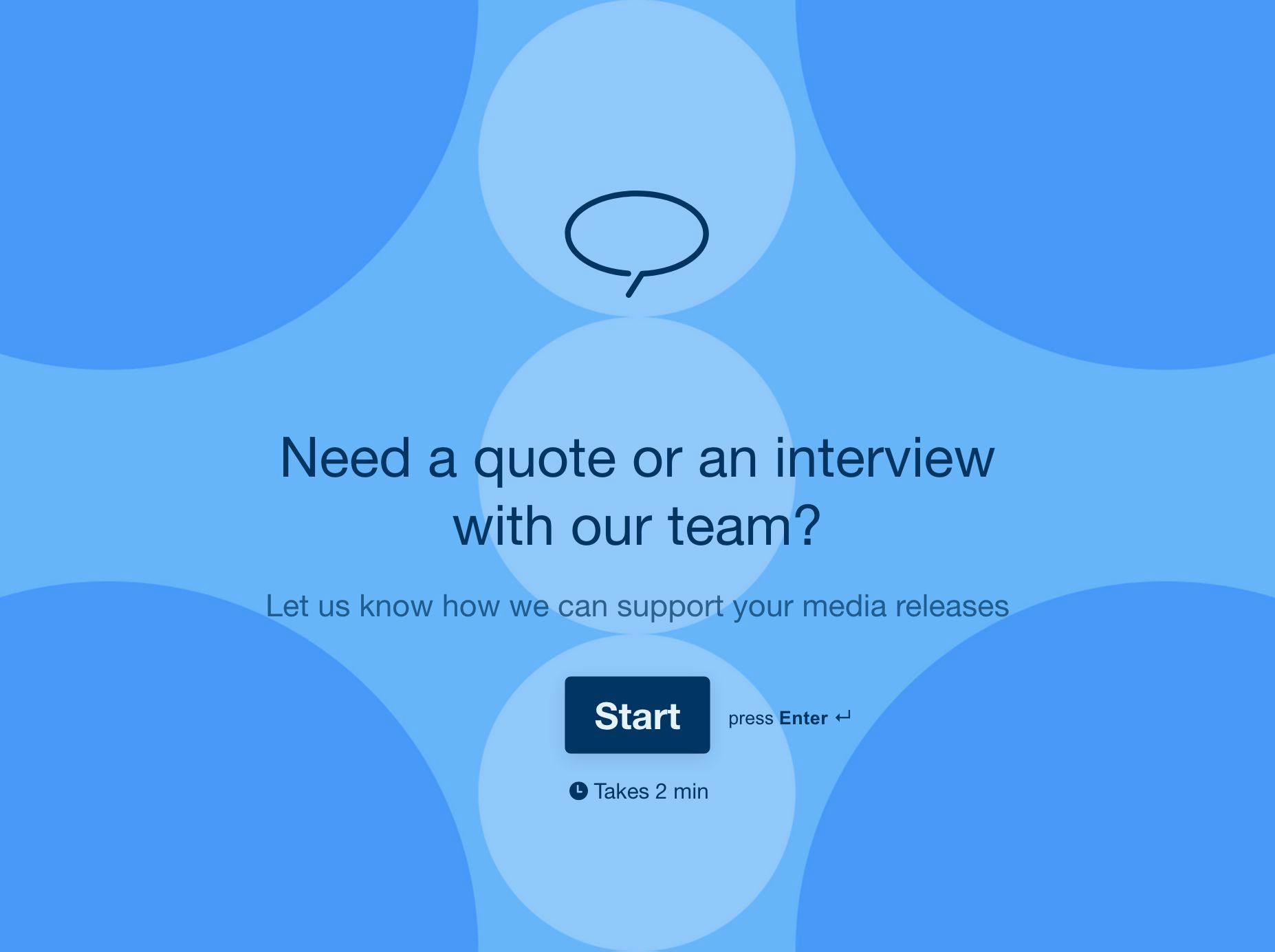 Request Form Typeform Template - Dark Backgrounds - Elegant Retina Collection