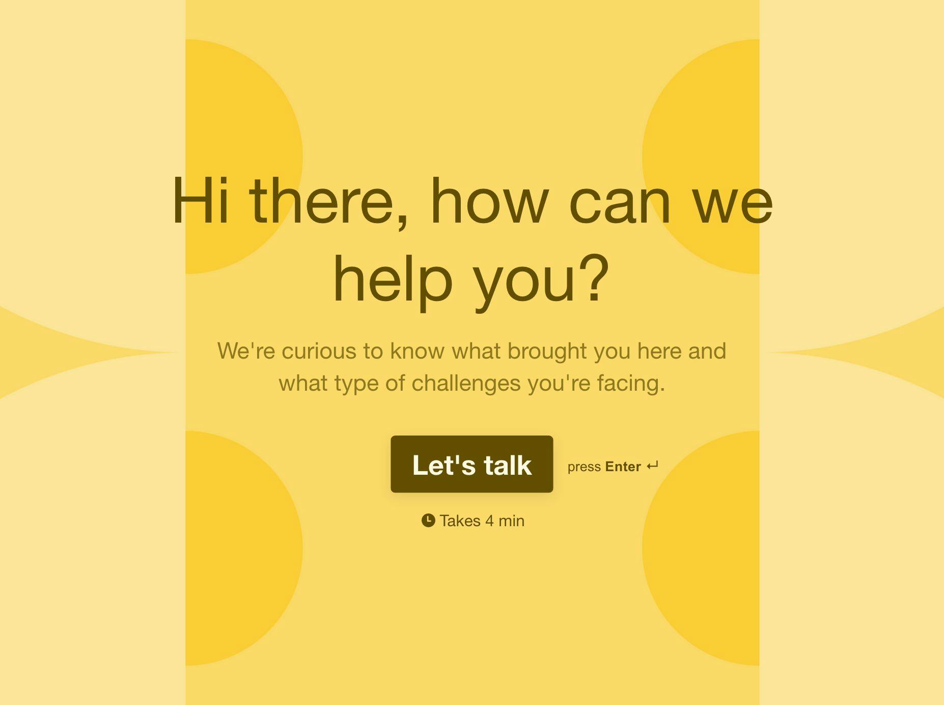 Sales Inquiry Form Typeform Template - Classic Gradient Picture - 8K