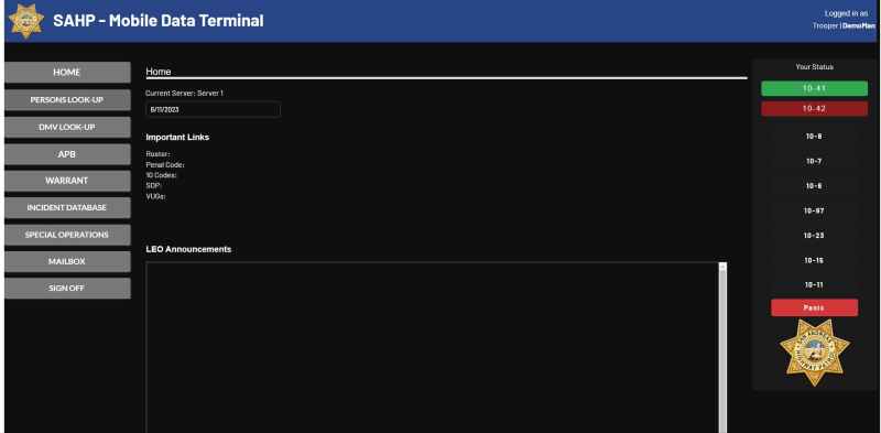 Roleplay Mdt Sapd Template Bubble - Minimal Wallpaper Collection - Ultra HD Quality