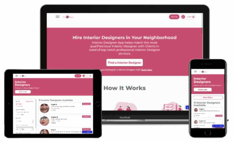 Interior Service Landing Template Bubble - Download Beautiful Colorful Background | Retina
