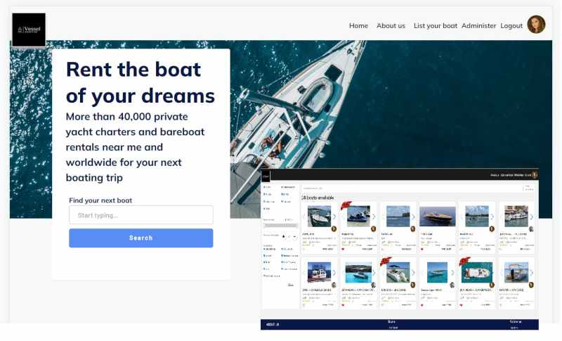 Rental Marketplace Template Bubble - Stunning Nature Pattern - Desktop