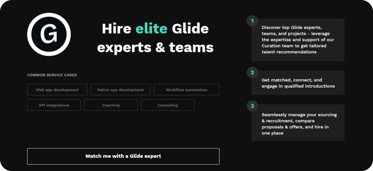 Lowcode Agency Glide Expert Directory - Minimal Pattern Collection - Retina Quality