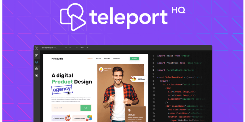 Teleporthq Devpost - HD Geometric Backgrounds for Desktop
