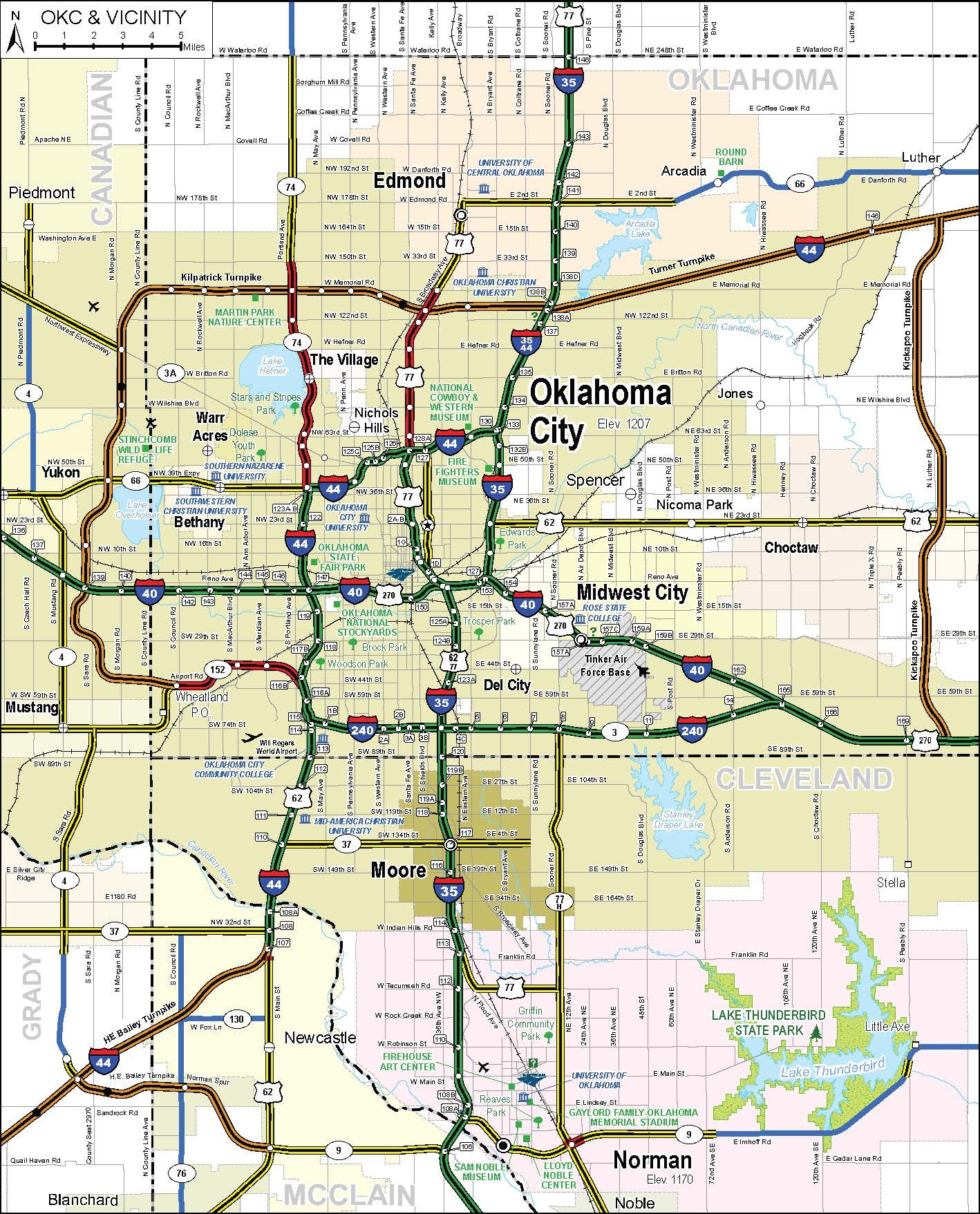 TravelOK Com Oklahoma S Official Travel Tourism Site 2025 OKC Map 