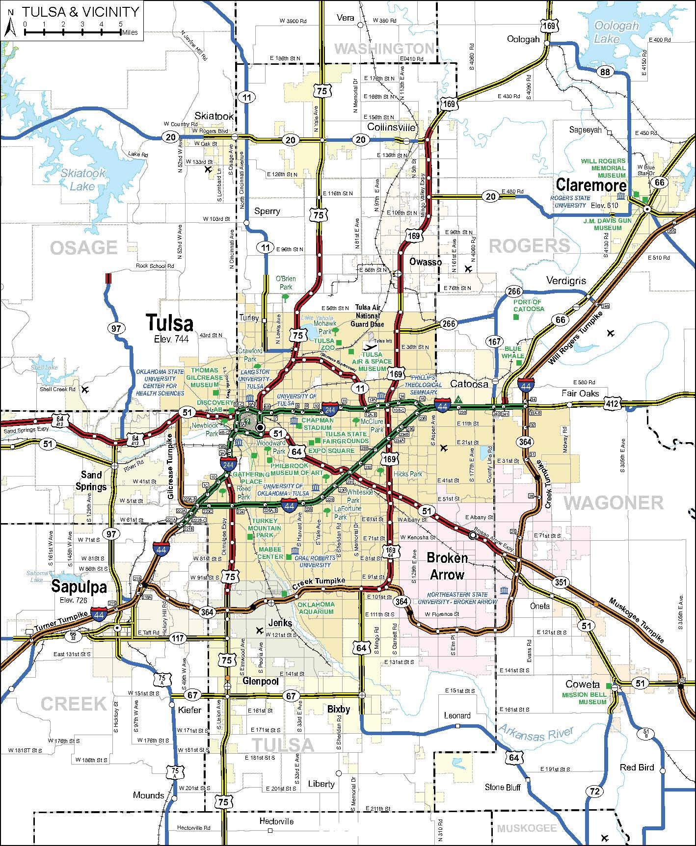 Oklahoma State Park Map TravelOK Com Oklahoma S Official Travel 2025 Tulsa Map 